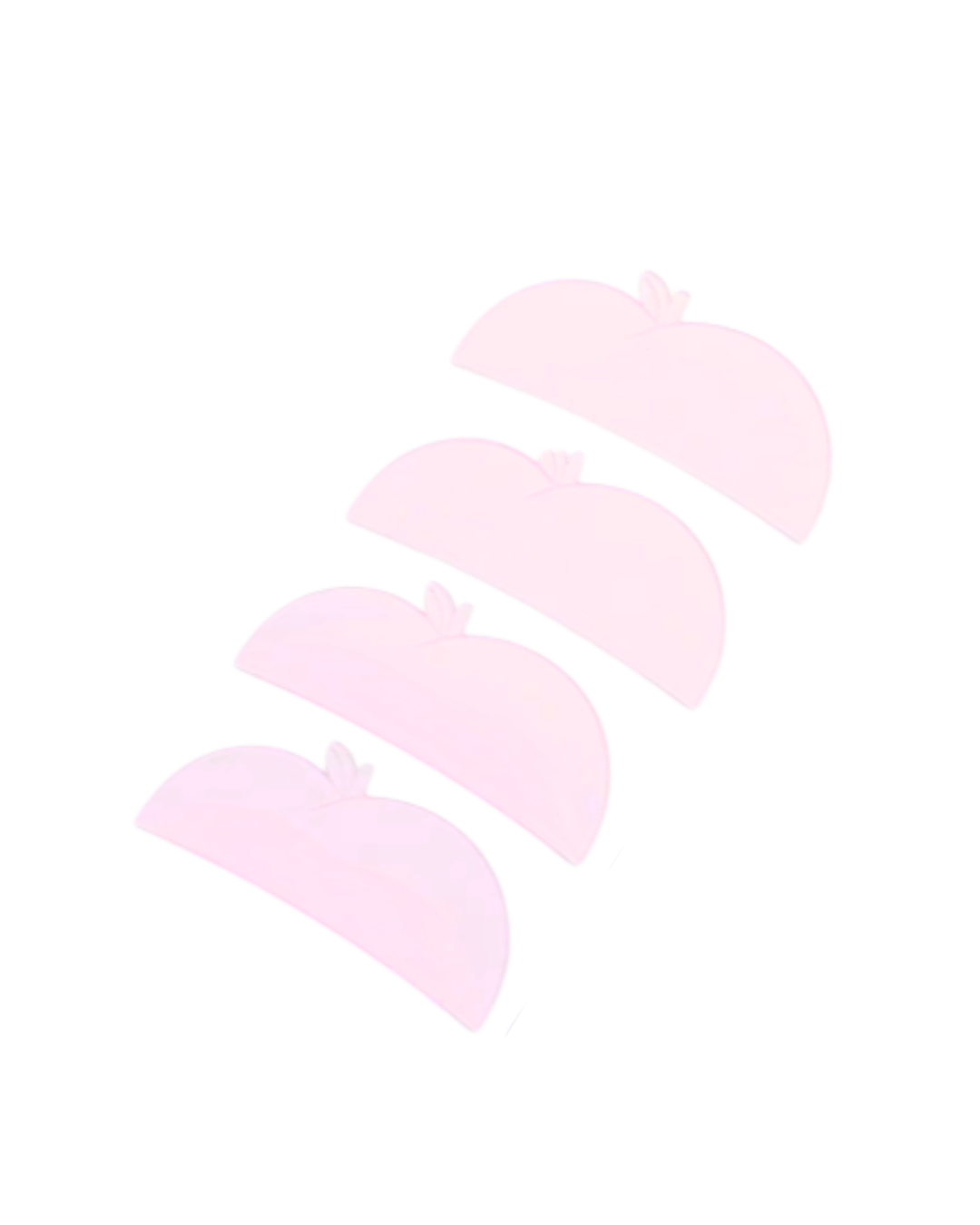 Flat Apple Silicone Lash Pads - Extra Sticky