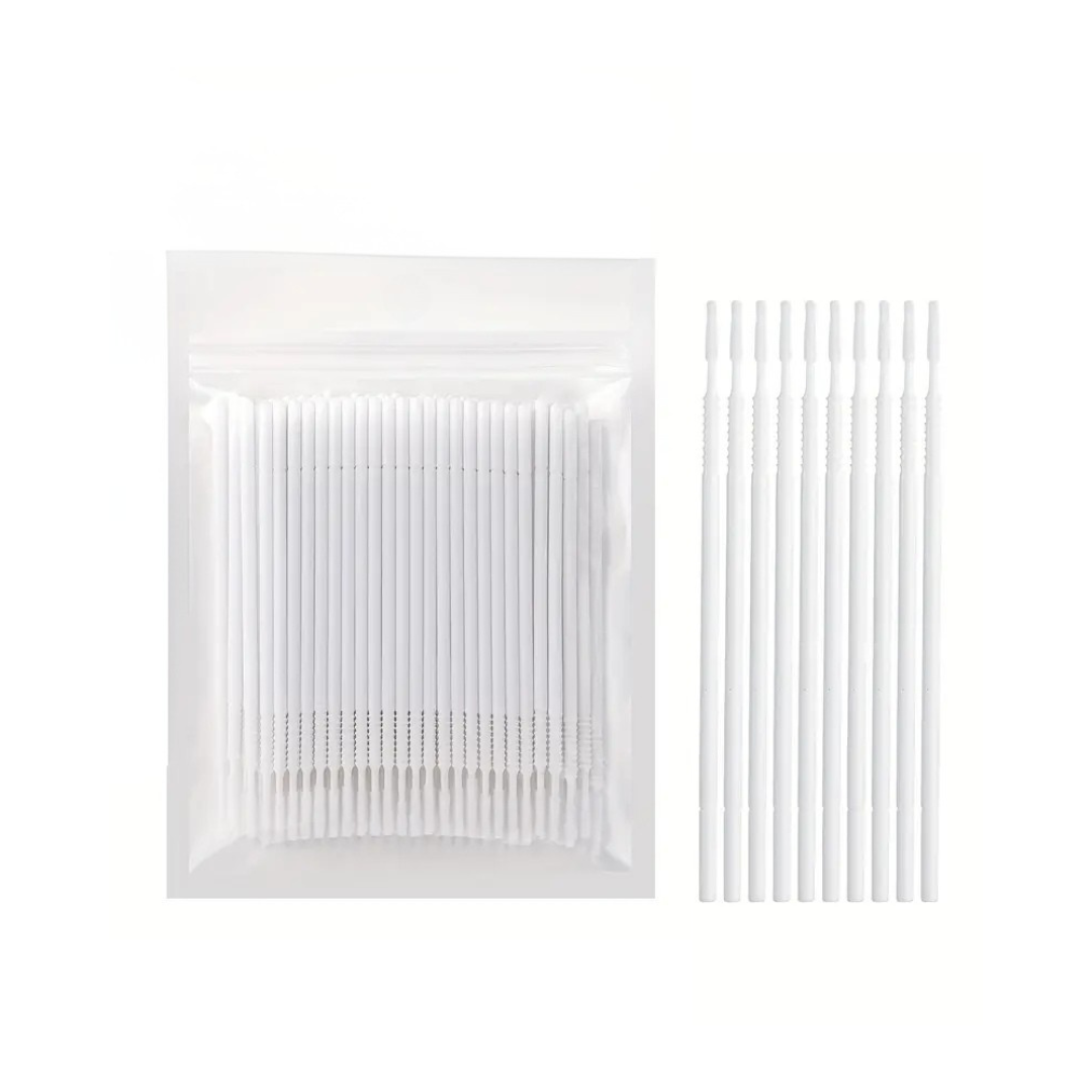 Long Microbrushes White (100 Pack)